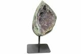 Amethyst Geode Section on Metal Stand - Uruguay #171911-4